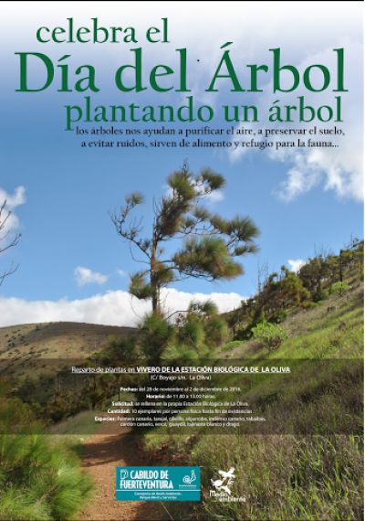El Cabildo de Fuerteventura reparte plantas en el Vivero de La Estación Biológica de la Oliva con motivo del Día del Árbol